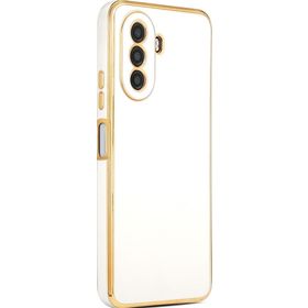 Microsonic Huawei Nova Y70 Olive Plated Beyaz Cep Telefonu Kılıfı