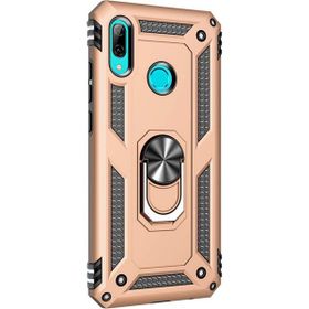 Microsonic Huawei P Smart 2019 Military Ring Holder Gold Kılıf