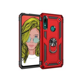 Microsonic Huawei P Smart 2019 Military Ring Holder Kırmızı Kılıf