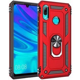 Microsonic Huawei P Smart 2019 Military Ring Holder Kırmızı Kılıf