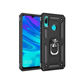 Microsonic Huawei P Smart 2019 Military Ring Holder Siyah Kılıf