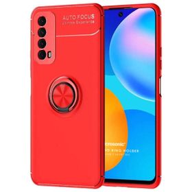 Microsonic Huawei P Smart 2021 Kickstand Ring Holder Kırmızı Cep Telefonu Kılıfı