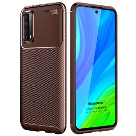 Microsonic Huawei P Smart 2021 Legion Series Kahverengi Cep Telefonu Kılıfı