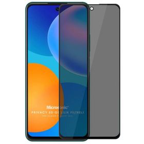 Microsonic Huawei P Smart 2021 Privacy 5D Gizlilik Filtreli Siyah Cam Ekran Koruyucu