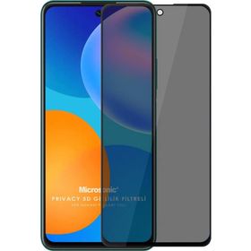 Microsonic Huawei P Smart 2021 Privacy 5D Gizlilik Filtreli Siyah Cam Ekran Koruyucu