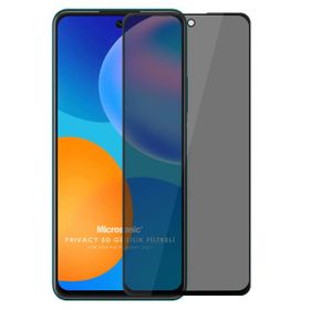 Microsonic Huawei P Smart 2021 Privacy 5D Gizlilik Filtreli Siyah Cam Ekran Koruyucu