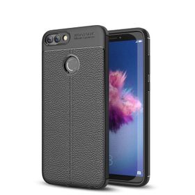 Microsonic Huawei P Smart Deri Dokulu Silikon Siyah Kılıf