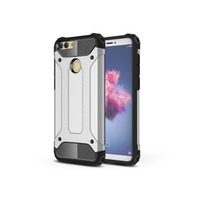 Microsonic Huawei P Smart Rugged Armor Gümüş Kılıf