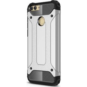 Microsonic Huawei P Smart Rugged Armor Gümüş Kılıf
