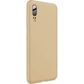 Microsonic Huawei P20 Double Dip 360 Protective Gold Kılıf