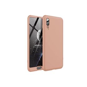 Microsonic Huawei P20 Double Dip 360 Protective Gold Kılıf