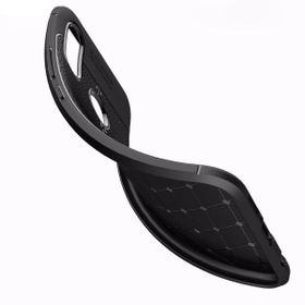 Microsonic Huawei P20 Lite Deri Dokulu Silikon Kırmızı Kılıf