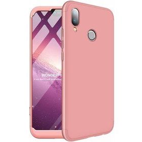 Microsonic Huawei P20 Lite Double Dip 360 Protective Gold Kılıf