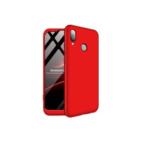 Microsonic Huawei P20 Lite Double Dip 360 Protective Kırmızı Kılıf