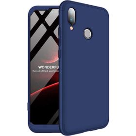 Microsonic Huawei P20 Lite Double Dip 360 Protective Lacivert Kılıf