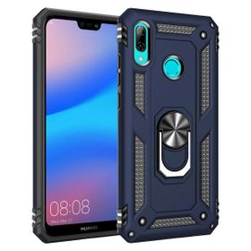 Microsonic Huawei P20 Lite Military Ring Holder Lacivert Kılıf