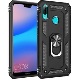 Microsonic Huawei P20 Lite Military Ring Holder Siyah Kılıf