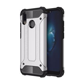 Microsonic Huawei P20 Lite Rugged Armor Gümüş Kılıf