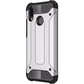 Microsonic Huawei P20 Lite Rugged Armor Gümüş Kılıf