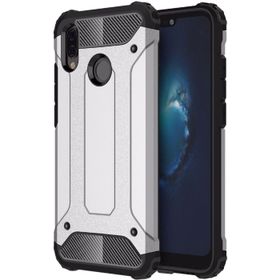 Microsonic Huawei P20 Lite Rugged Armor Gümüş Kılıf