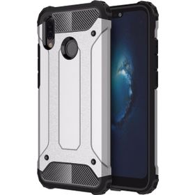 Microsonic Huawei P20 Lite Rugged Armor Gümüş Kılıf