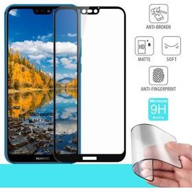 Microsonic Huawei P20 Lite Seramik Matte Flexible Siyah Ekran Koruyucu