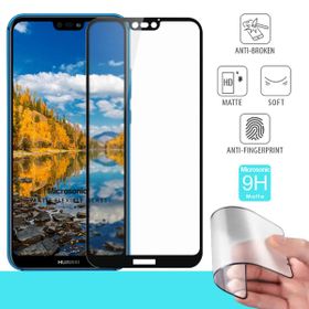 Microsonic Huawei P20 Lite Seramik Matte Flexible Siyah Ekran Koruyucu