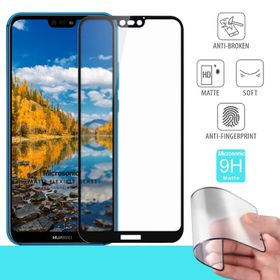 Microsonic Huawei P20 Lite Seramik Matte Flexible Siyah Ekran Koruyucu