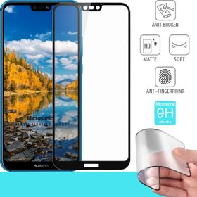 Microsonic Huawei P20 Lite Seramik Matte Flexible Siyah Ekran Koruyucu