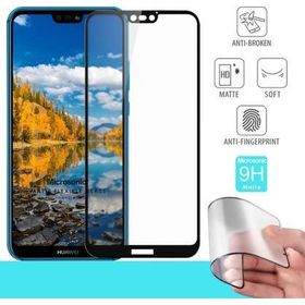 Microsonic Huawei P20 Lite Seramik Matte Flexible Siyah Ekran Koruyucu