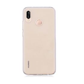 Microsonic Huawei P20 Lite Transparent Soft Beyaz Kılıf