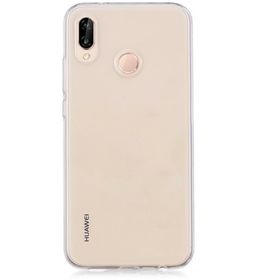 Microsonic Huawei P20 Lite Transparent Soft Beyaz Kılıf