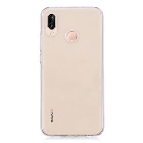 Microsonic Huawei P20 Lite Transparent Soft Beyaz Kılıf