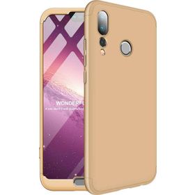 Microsonic Huawei P20 Pro Double Dip 360 Protective Gold Kılıf