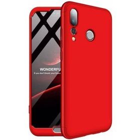 Microsonic Huawei P20 Pro Double Dip 360 Protective Kırmızı Kılıf