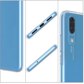 Microsonic Huawei P20 Transparent Soft Beyaz Kılıf