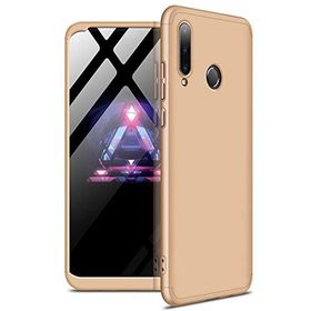 Microsonic Huawei P30 Lite Double Dip 360 Protective Gold Kılıf
