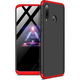 Microsonic Huawei P30 Lite Double Dip 360 Protective Siyah Kırmızı Kılıf