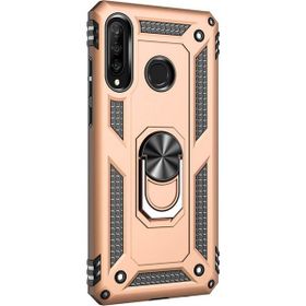 Microsonic Huawei P30 Lite Military Ring Holder Gold Kılıf