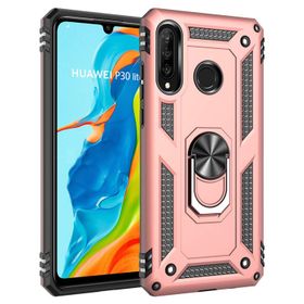 Microsonic Huawei P30 Lite Military Ring Holder Gold Kılıf