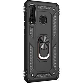 Microsonic Huawei P30 Lite Military Ring Holder Siyah Kılıf