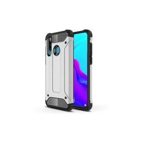 Microsonic Huawei P30 Lite Rugged Armor Gümüş Kılıf