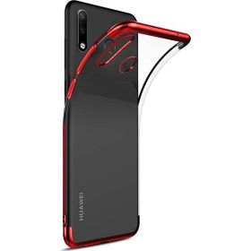 Microsonic Huawei P30 Lite Skyfall Transparent Clear Kırmızı Kılıf