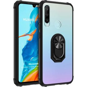 Microsonic Huawei P30 Lite Skyfall Transparent Clear Kırmızı Kılıf