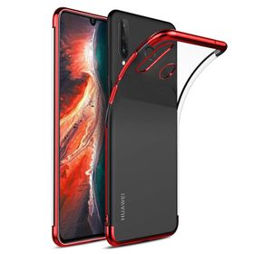 Microsonic Huawei P30 Lite Skyfall Transparent Clear Kırmızı Kılıf