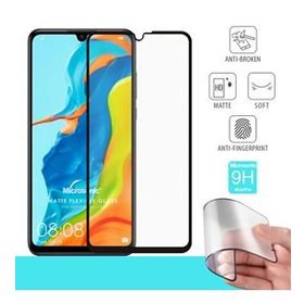Microsonic Huawei P30 Lite Uyumlu Seramik Matte Flexible Siyah Ekran Koruyucu