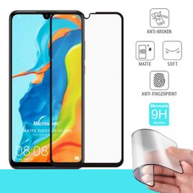 Microsonic Huawei P30 Lite Uyumlu Seramik Matte Flexible Siyah Ekran Koruyucu