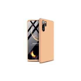 Microsonic Huawei P30 Pro Double Dip 360 Protective Gold Kılıf