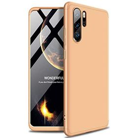 Microsonic Huawei P30 Pro Double Dip 360 Protective Gold Kılıf