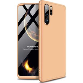Microsonic Huawei P30 Pro Double Dip 360 Protective Gold Kılıf